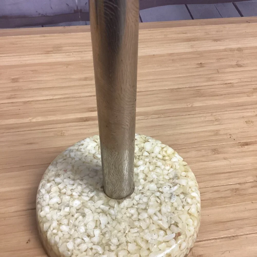 Vintage Brass & Resin Towel Rack Holder